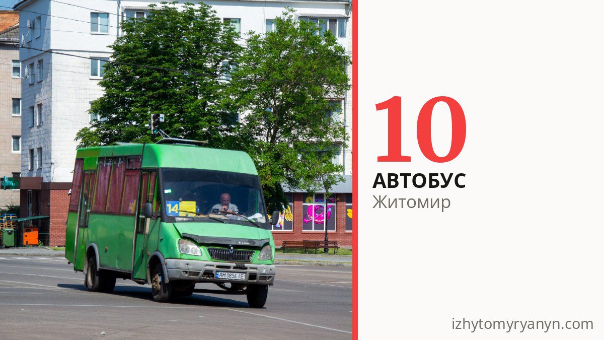 Автобус 10 у Житомирі
