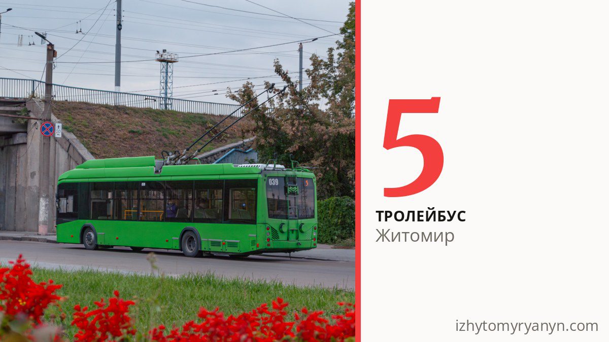 Тролейбус 5 у Житомирі